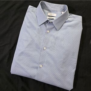 Calvin Klein Men's Blue Dress Shirt 17